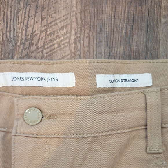 Jones New York Sutton Straight Khaki Pants - Picture 2 of 11